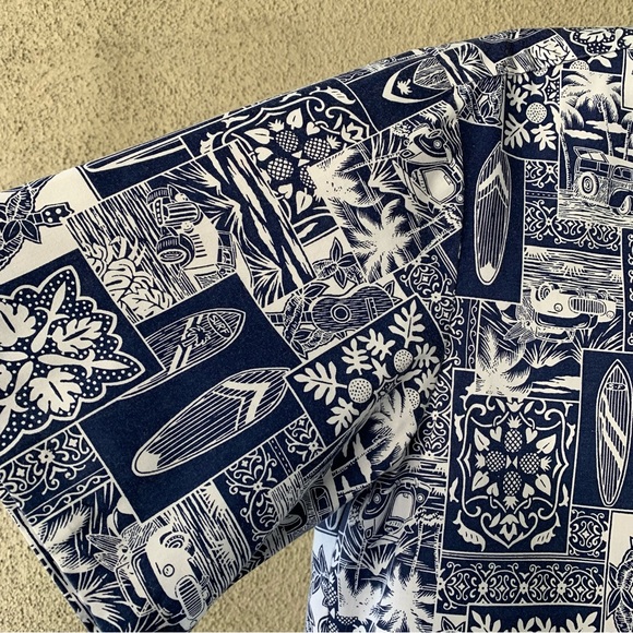 🌴 “Royal Creations” Hawaiian Aloha Camp Shirt size L - Picture 5 of 12